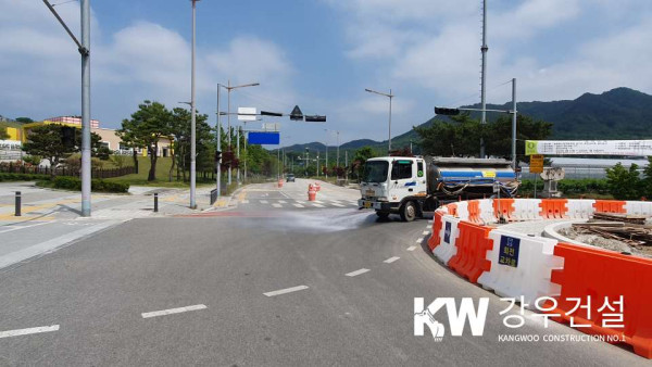 농림축산검역본부 살수차 작업 8