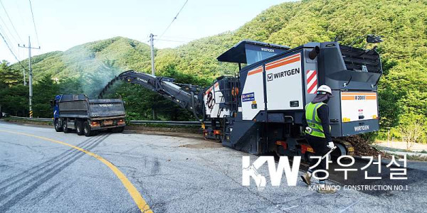김천시 증산면 수도리 아스콘 덧씌우기 공사현장_5