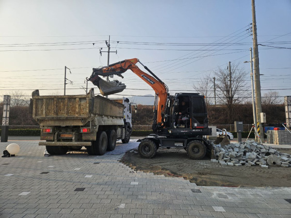 김천시 아포읍 길목광장 분수시설 공사_3